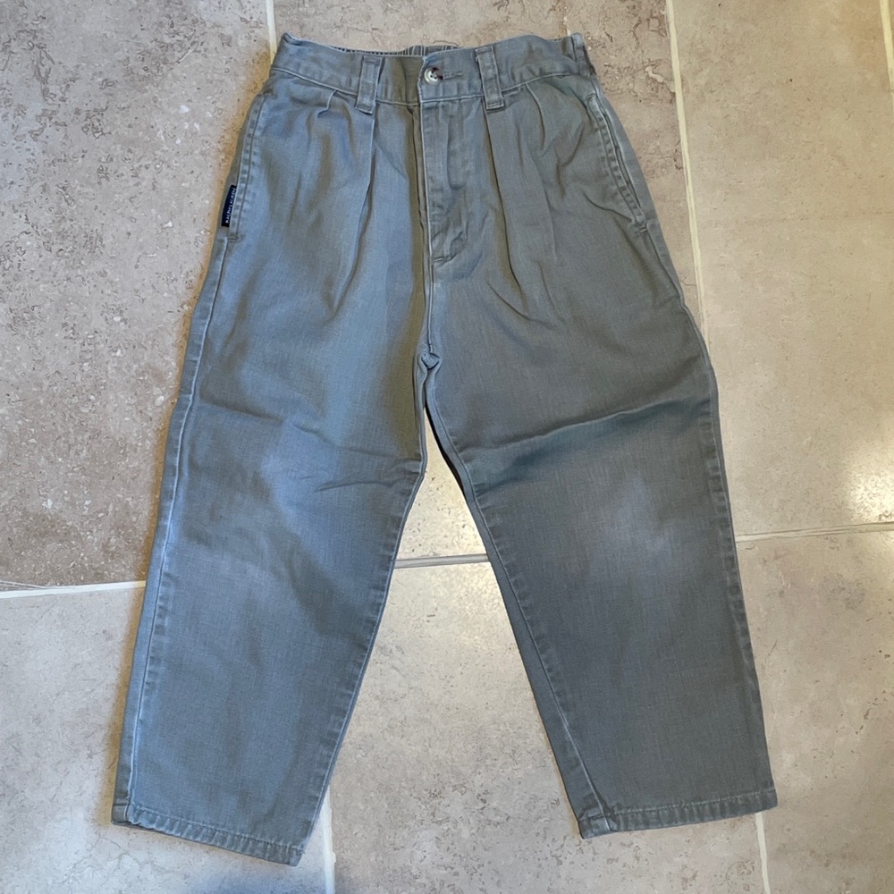RALPH LAUREN BOYS 4T khaki Beige straight leg pants Elastic Waist Pocket pleated